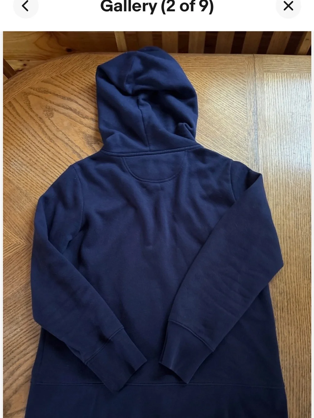 Women’s Vintage GAP Hooded Full Zip-Up Sweatshirt Navy  MEDIUM PETITE